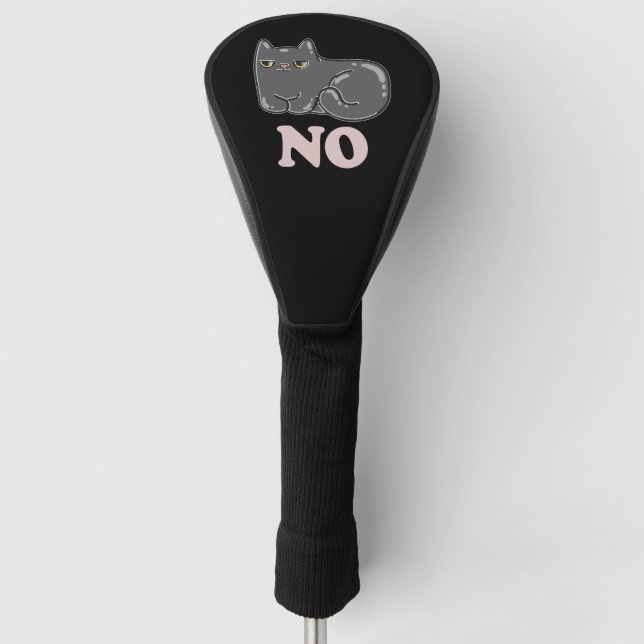 Sarcasm Cat Golf Head Cover (Front)