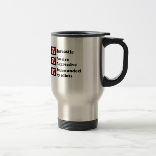 Sarcasm Checklist Travel Mug