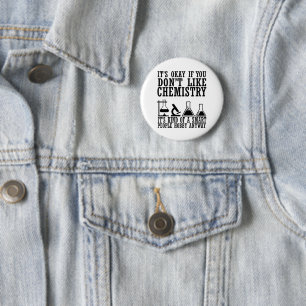 sarcasm chemistry 6 cm round badge
