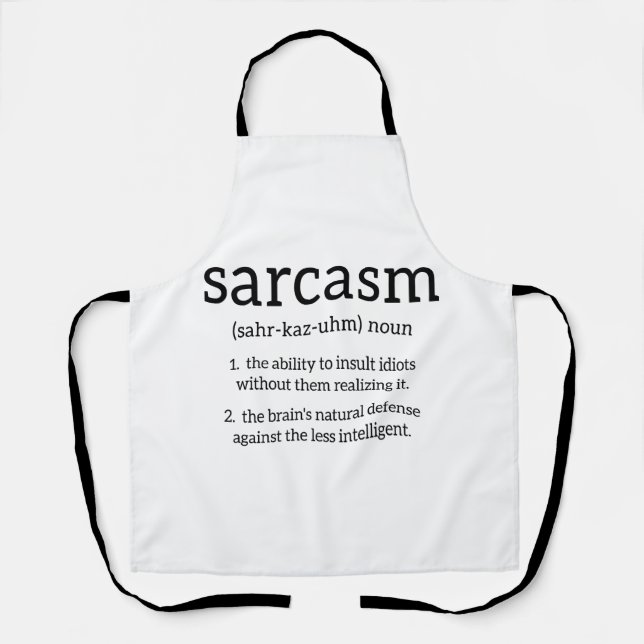 Sarcasm Definition Apron (Front)