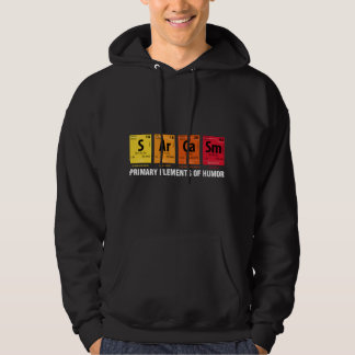 Sarcasm Elements of Humor Periodic Table Graphic Hoodie