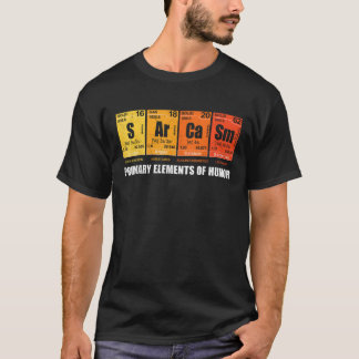 Sarcasm Elements Of Humour Periodic Table Graphic T-Shirt