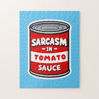 Sarcasm in tomato sauce jigsaw puzzle
