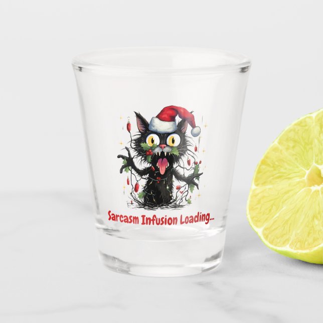 Sarcasm Infusion Loading...  Shot Glass (Front)
