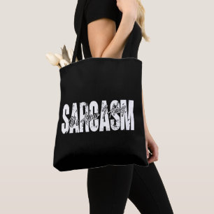 Sarcasm It's How I Hug - Funny Sarcastic Vintage Tote Bag