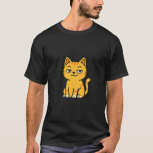 Sarcasm Level Expert Funny Cat Snarky Kitty Humour T-Shirt