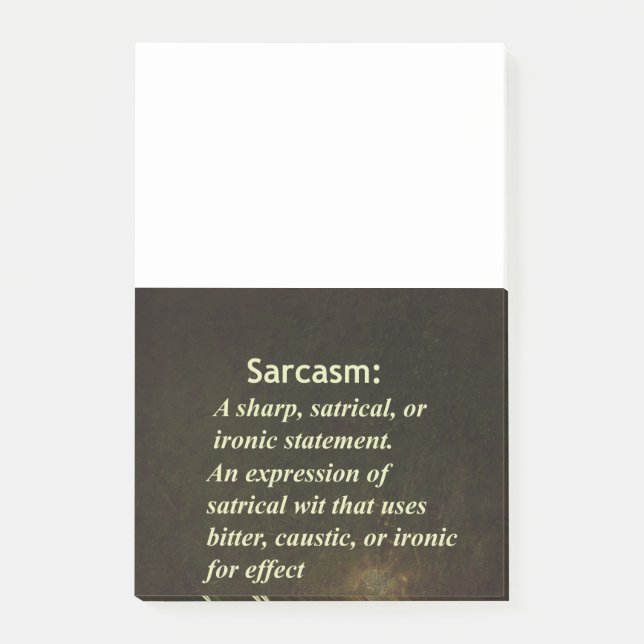Sarcasm Post-it Notes (Front)