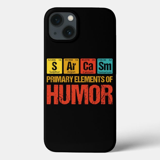 Sarcasm Primary Elements of Humour Case-Mate iPhone Case (Back)