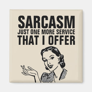 SARCASM RETRO HOUSEWIFE MAGNETS