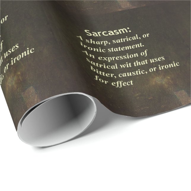 Sarcasm Wrapping Paper (Roll Corner)