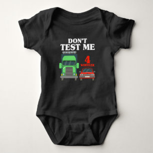 Sarcastic 18 Wheeler Trucker Funny Truck Driver Baby Bodysuit