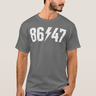 Sarcastic 8647 Vintage 80s Style 86 47 Rock Music T-Shirt