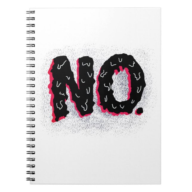 Sarcastic Antisocial Weird No Typography Notebook (Front)