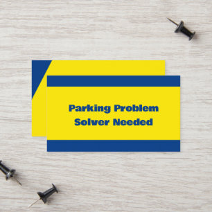  Sarcastic Bad Parking Calling Card