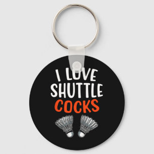 Sarcastic Badminton Player Game Match Humour Joke  Key Ring
