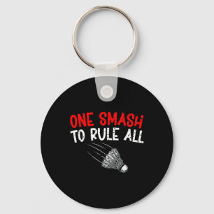 Sarcastic Badminton Player Game Match Humour Joke Key Ring