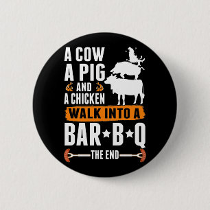Sarcastic Barbecue Humour Meat Lover Grilling Funn 6 Cm Round Badge