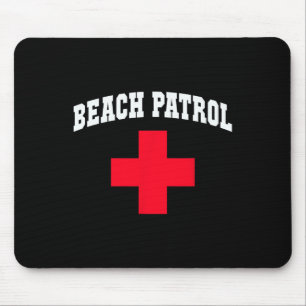 Sarcastic Beach Patrol Beach Cruise Swim Scu Beach Mouse Mat
