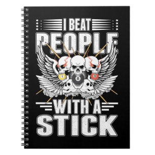 Sarcastic Billiard Snooker Cue Sports Pool Player Notebook