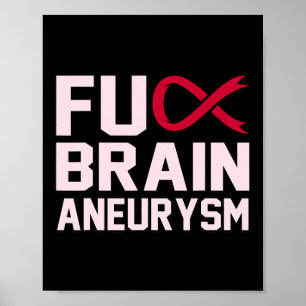 Sarcastic Brain Aneurysm Awareness Month Support G Poster
