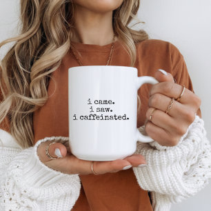 Sarcastic caffeine lover mug gift for her or him