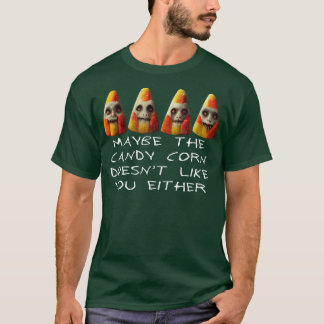 Sarcastic Candycorn Group of Halloween Outcasts 12 T-Shirt