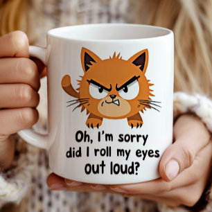 Sarcastic Cat Lover Gift Antisocial Kitty  Coffee Mug