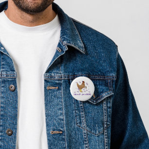 Sarcastic Chicken – Ask Me If I Give a Cluck 6 Cm Round Badge