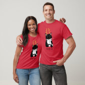 Sarcastic Christmas Cat T-Shirt (Unisex)