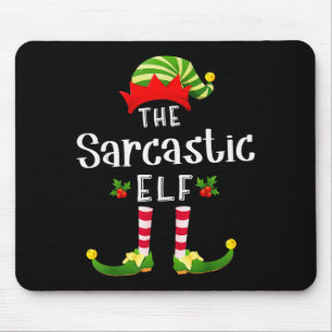 Sarcastic Christmas Elf Matching Pajama X-mas Part Mouse Mat