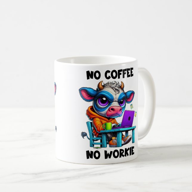 Sarcastic Cow Coffee Mug (Front Right)