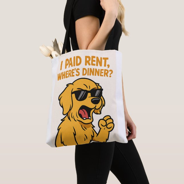 Sarcastic Dog Quote bag (Close Up)