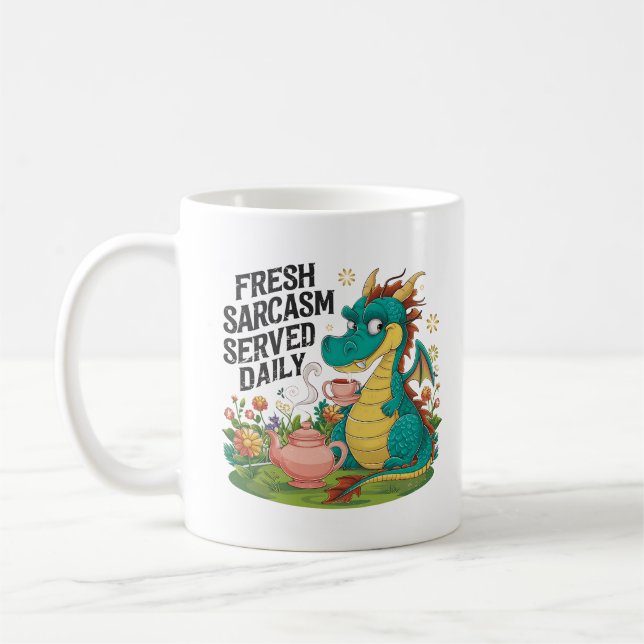 Sarcastic Dragon Coffee Mug (Left)