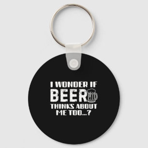 Sarcastic Drinking Funny Beer Day Drinking Beer Qu Key Ring