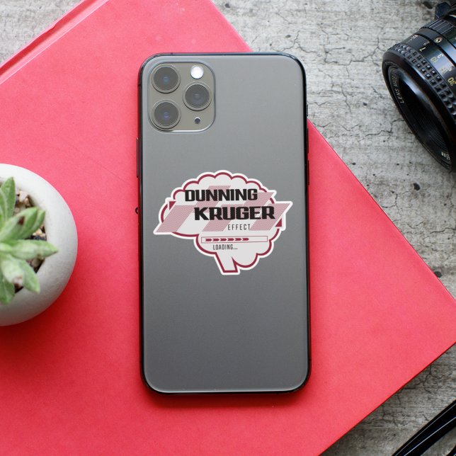 Sarcastic Dunning Kruger Effect Brain Illustration (Dunning-Kruger Effect Loading: Know-it-all mode engaged.)