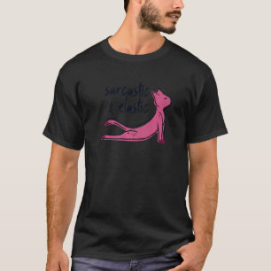 Sarcastic & Elastic Yoga Cat Gym Kitten Graphic Fu T-Shirt