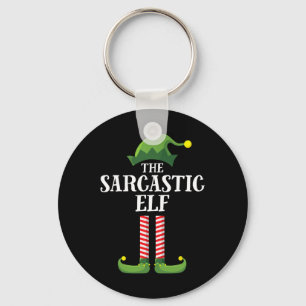 Sarcastic Elf Matching Family Group Christmas Part Key Ring