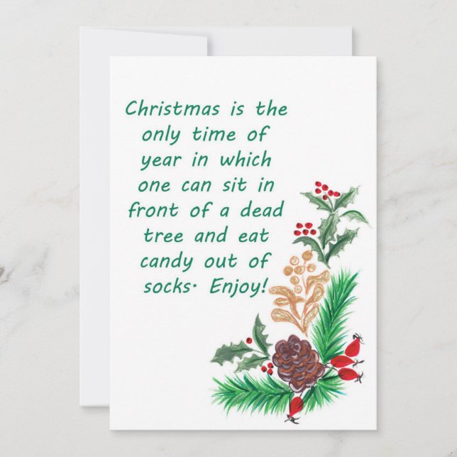 Sarcastic Fun Christmas Card 01 (Front)