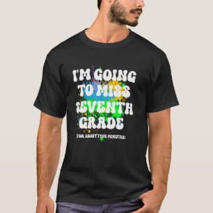 Sarcastic Funny Last Day of Seventh Grade Summer V T-Shirt