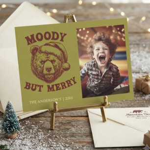 Sarcastic Funny Moody Christmas Holiday Card