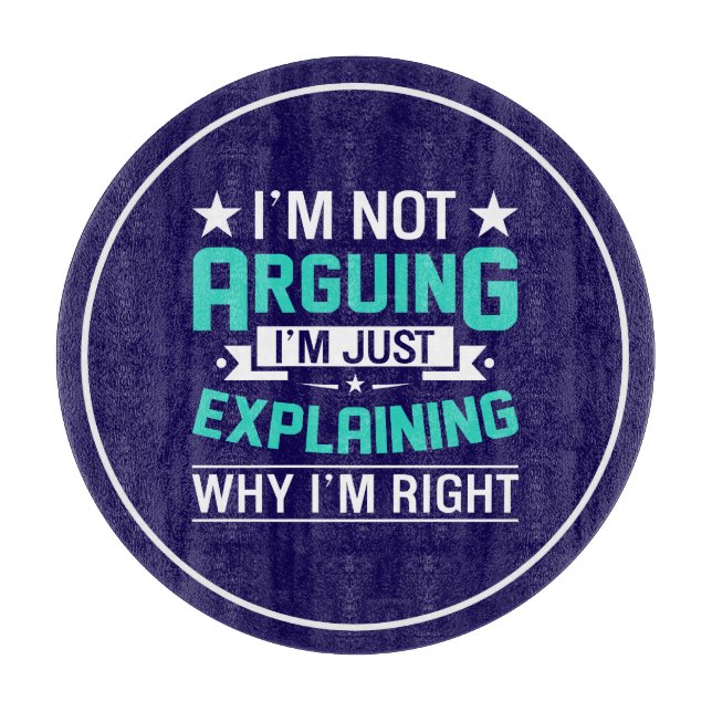 Sarcastic Funny Quote Design Cutting Board (Front)
