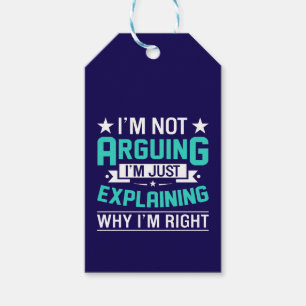Sarcastic Funny Quote Design Gift Tags