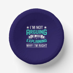 Sarcastic Funny Quote Design Paper Plate