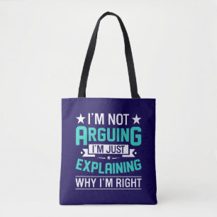Sarcastic Funny Quote Design Tote Bag