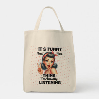 Sarcastic Funny Quote Girls Thing  Tote Bag