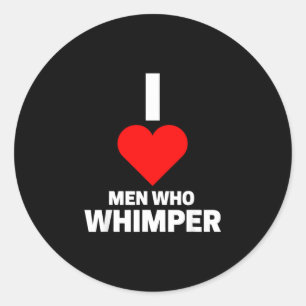 Sarcastic funny saying whimper humourous sarcasm classic round sticker