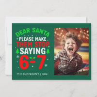 Sarcastic Funny Six Seven Christmas