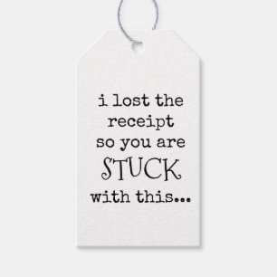 Sarcastic Gift Tags, Funny Gift Label