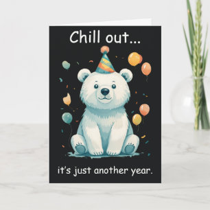 Sarcastic Global Warming Polar Bear Card