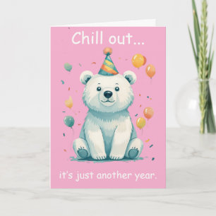 Sarcastic Global Warming Polar Bear Card